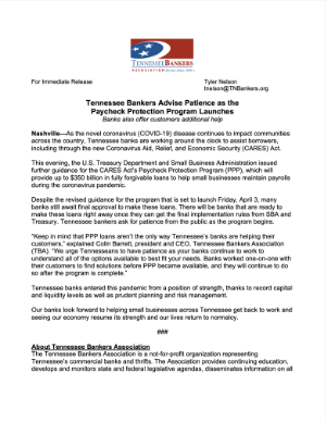 Image of news release linked to PDF.