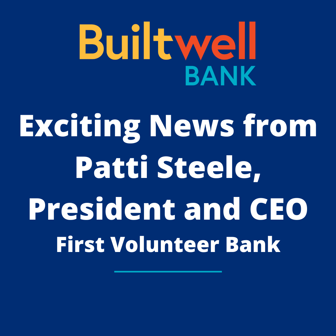 Exciting news from Patti Steele, President and CEO